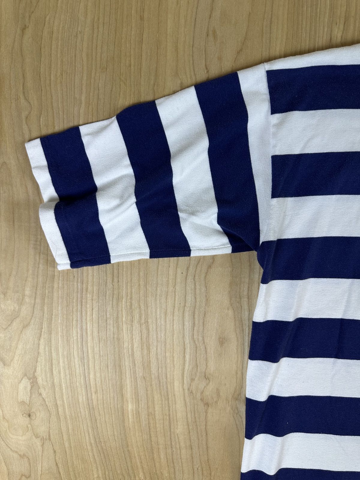 Vintage 80s Westerdam striped knit shirt boxy sailing puffy paint 100% cotton