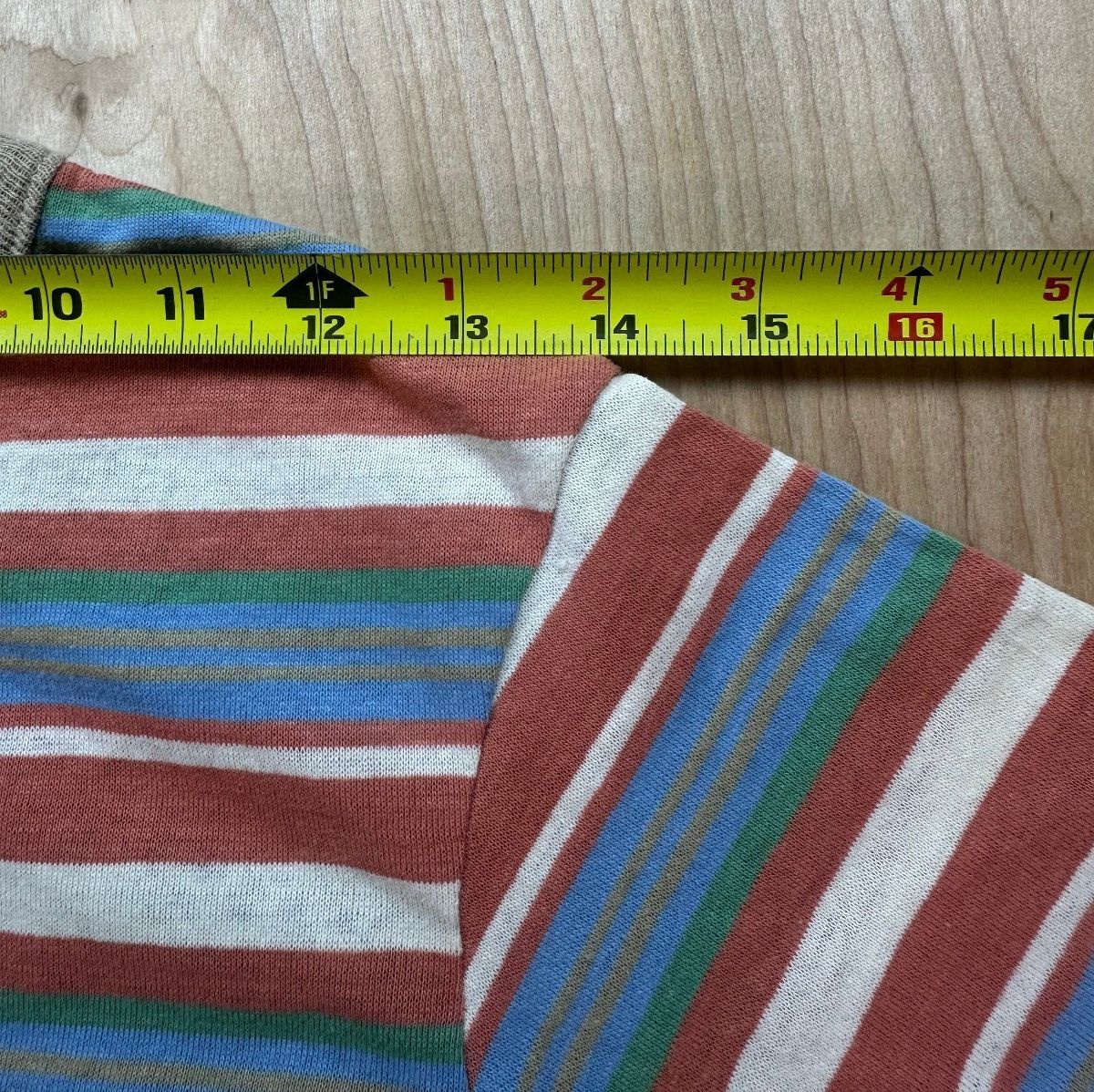 Vintage 70s Psssst Striped knit top Single Stitch Ribbed henley contrast binding