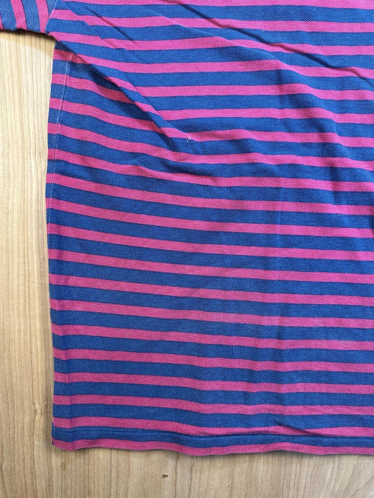 Vintage 90s L.L. Bean Casco Bay polo striped country club preppy blue pink