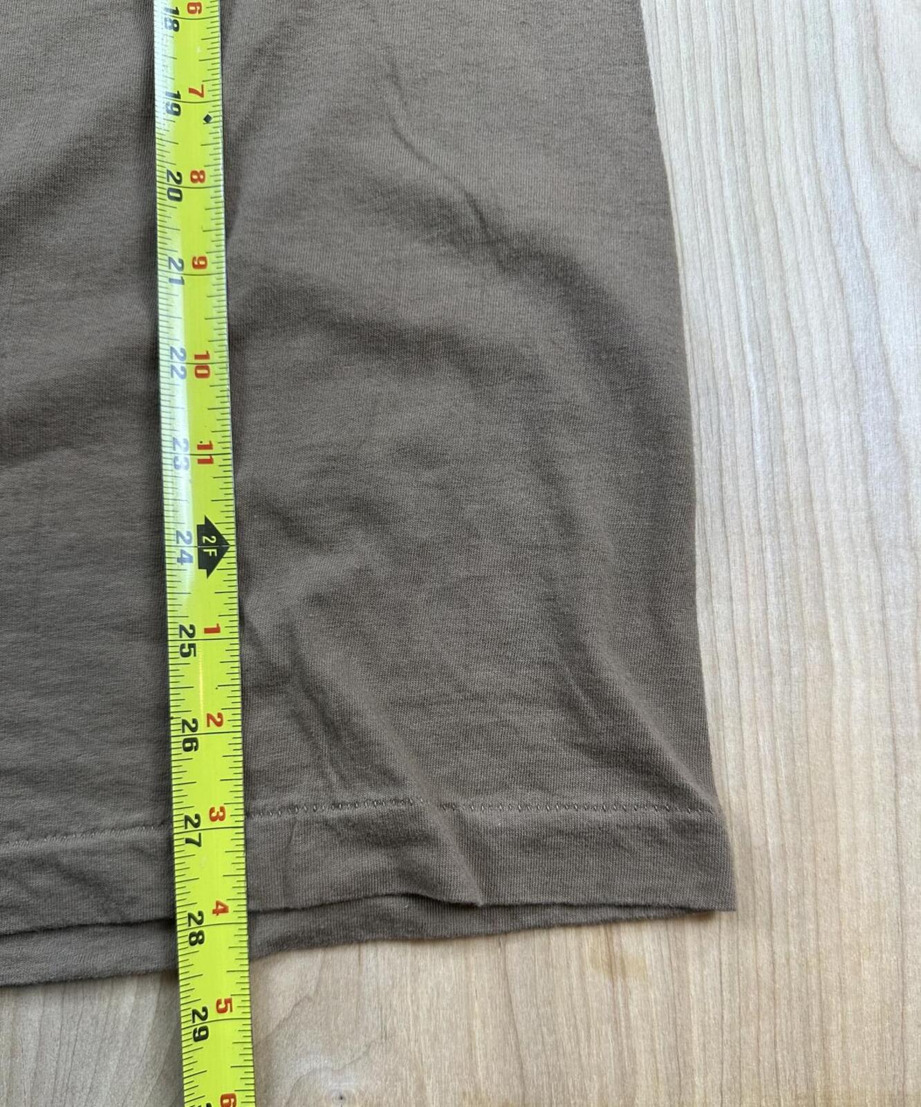 Vintage 90s Fruit of the Loom tshirt Single Stitch small brown cotton made usa