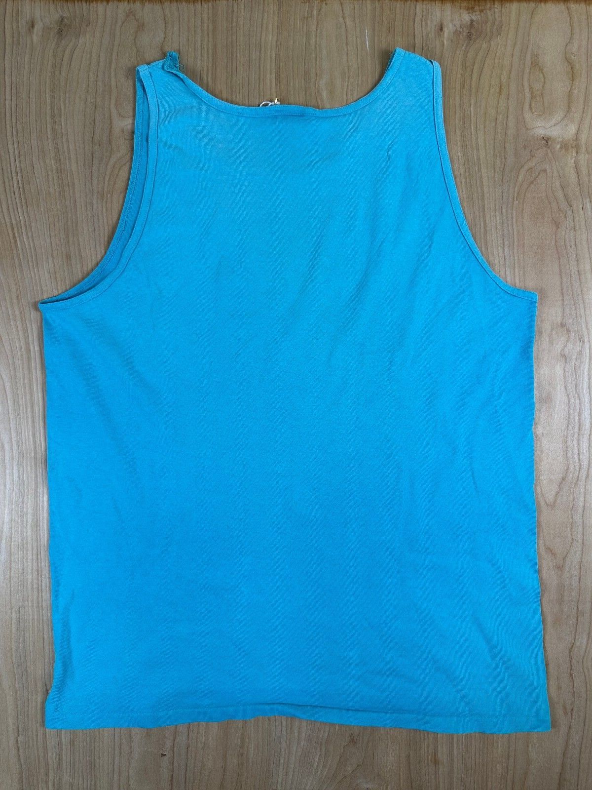 Vintage 80s Florida tank top medium dolphins green blue shells beach summer
