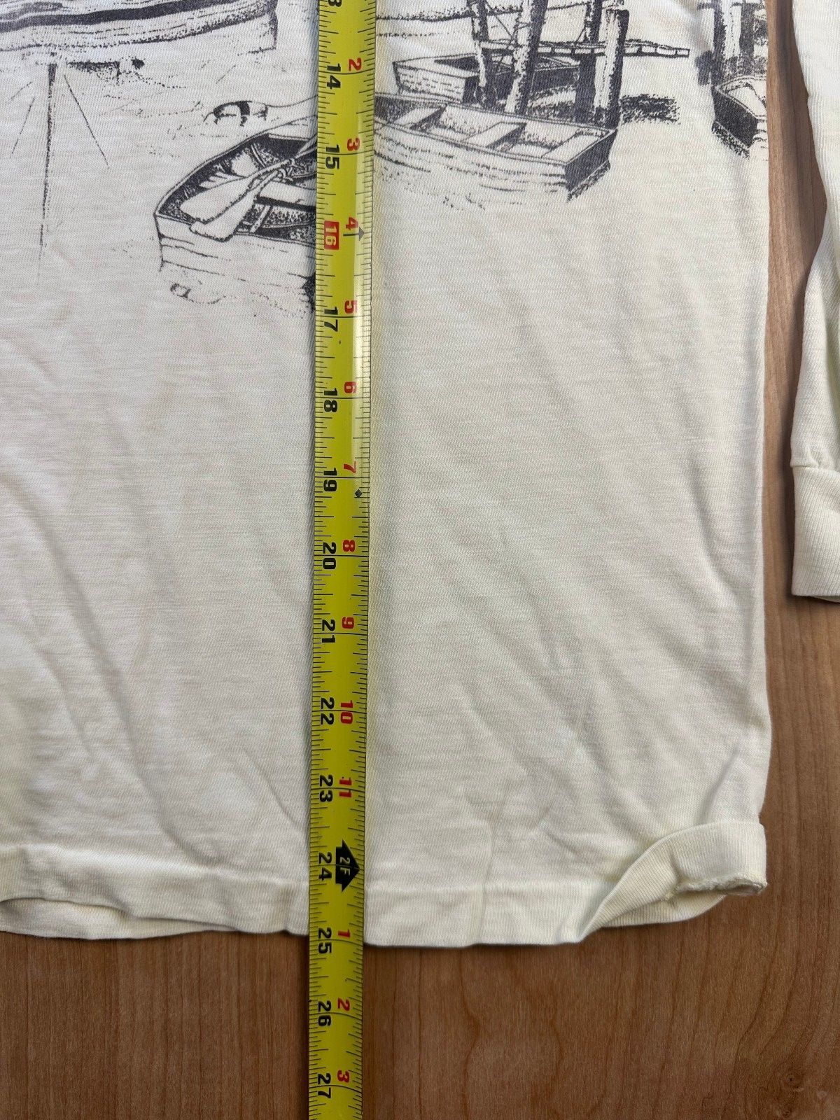 Vintage 80s Nags Head N.C. long sleeve tshirt Single Stitch collegiate pacific