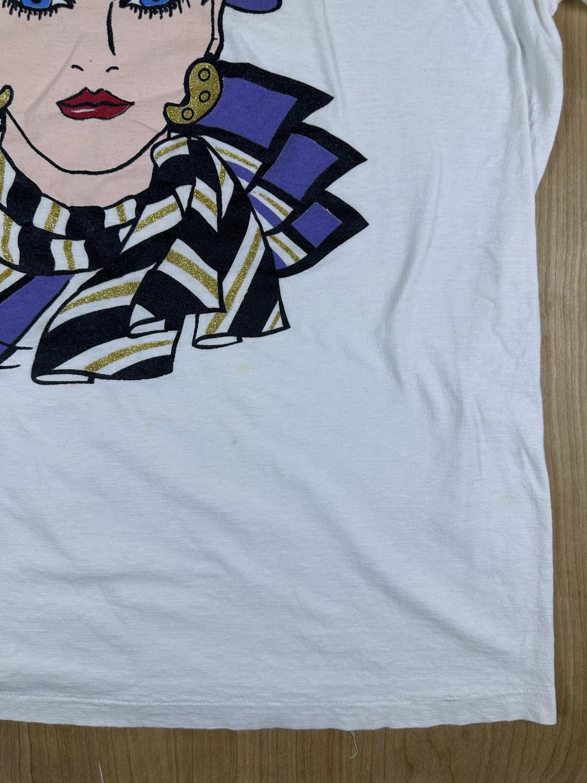 Vintage 80s Pop Art sketch tshirt Single Stitch cotton glamour large