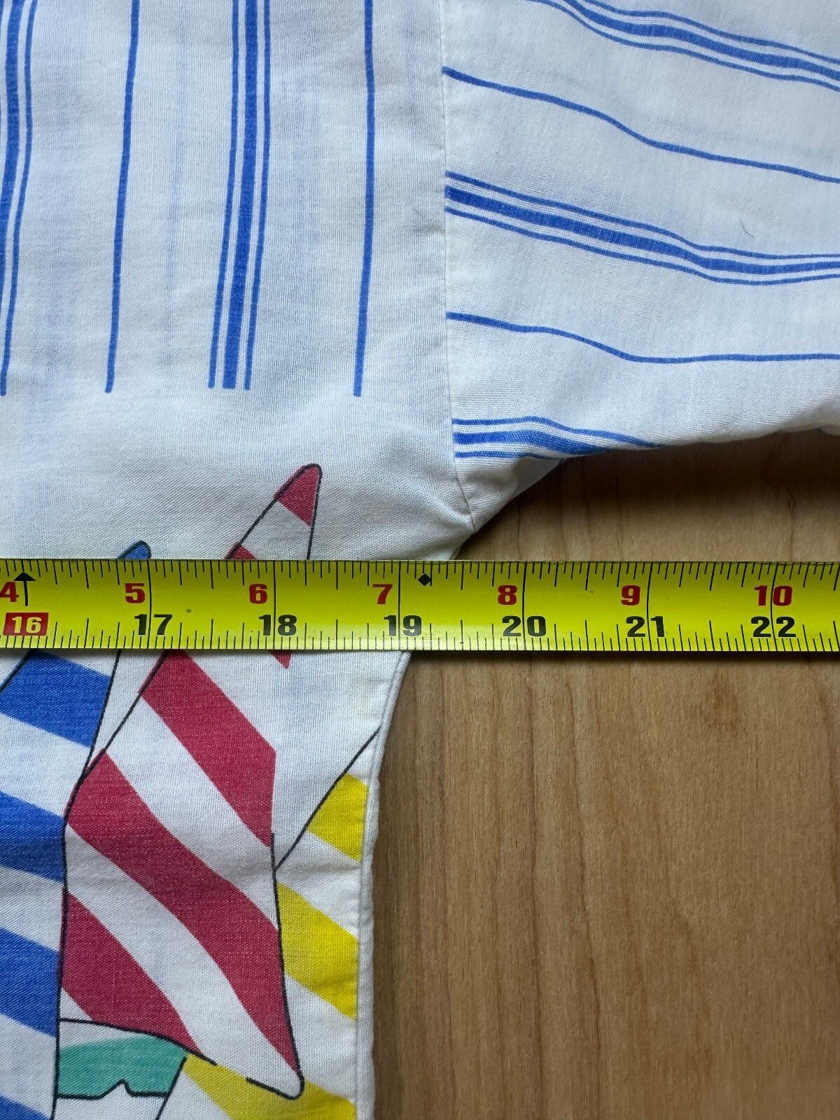 Vintage 80s California Connection button up medium striped boat sailing nautical