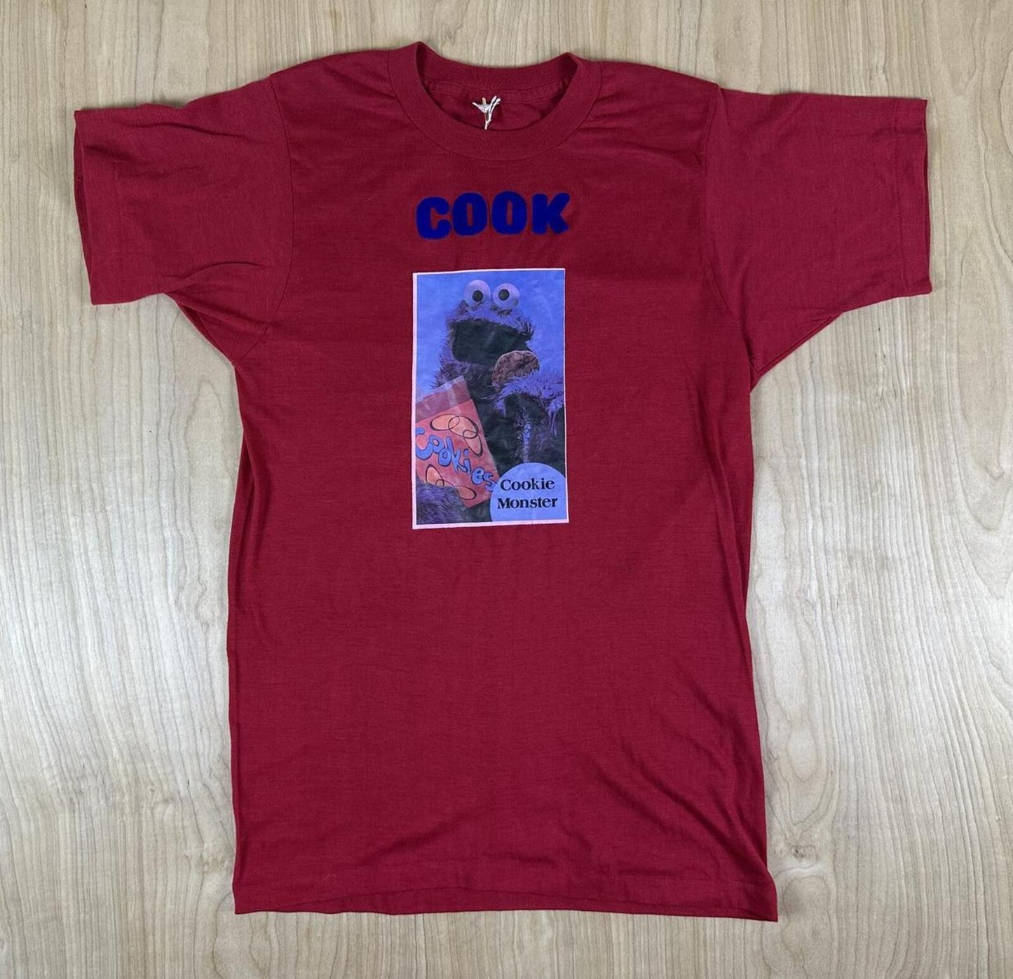 VIntage 80s Cookie Monster tshirt single stitch small made in usa sesame street