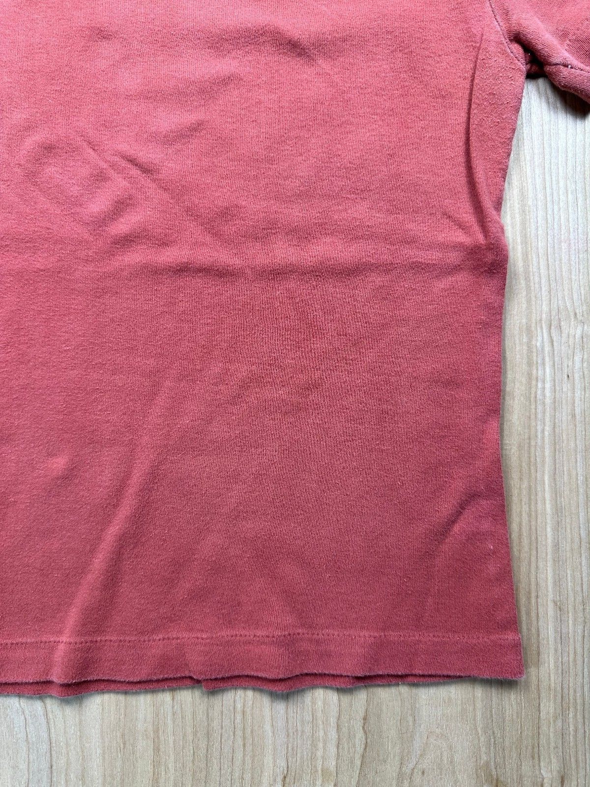 Vintage 80s Jones knit top medium crewneck baby t short sleeve dusty rose basic