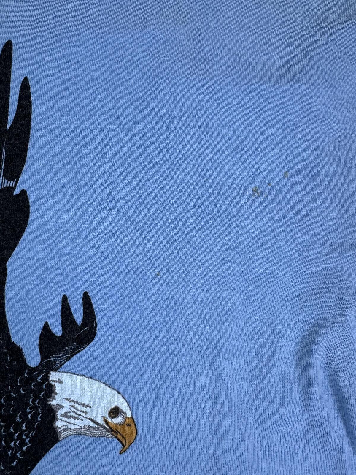 Vintage 80s Hanes Beefy T Eagle Single Stitch tshirt eagle bird cotton made usa