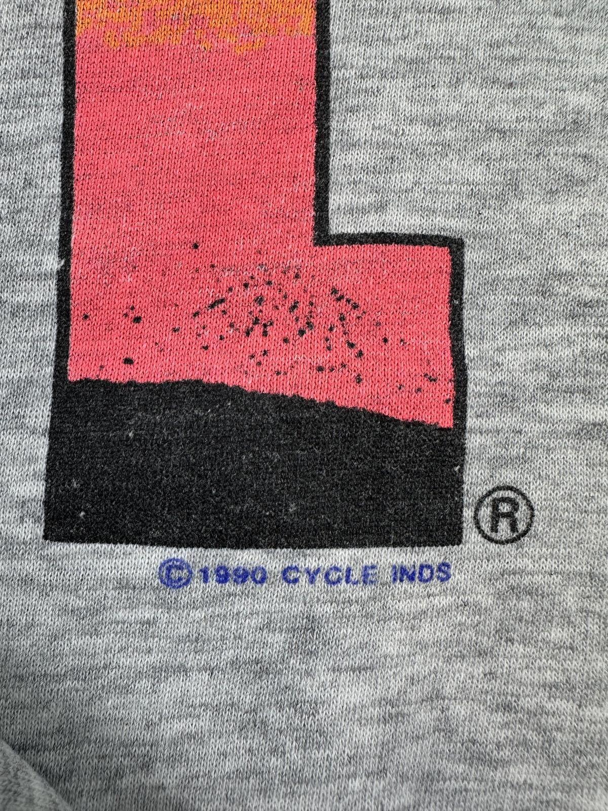 Vintage 90s Hobie Sweatshirt Large heather gray surfer soft faded beach