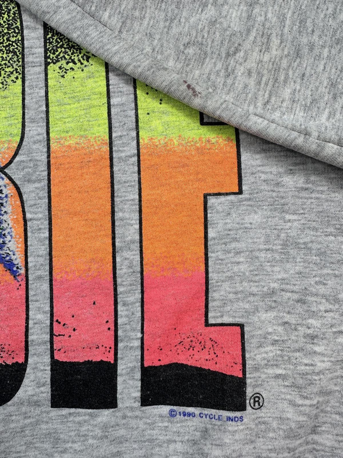 Vintage 90s Hobie Sweatshirt Large heather gray surfer soft faded beach