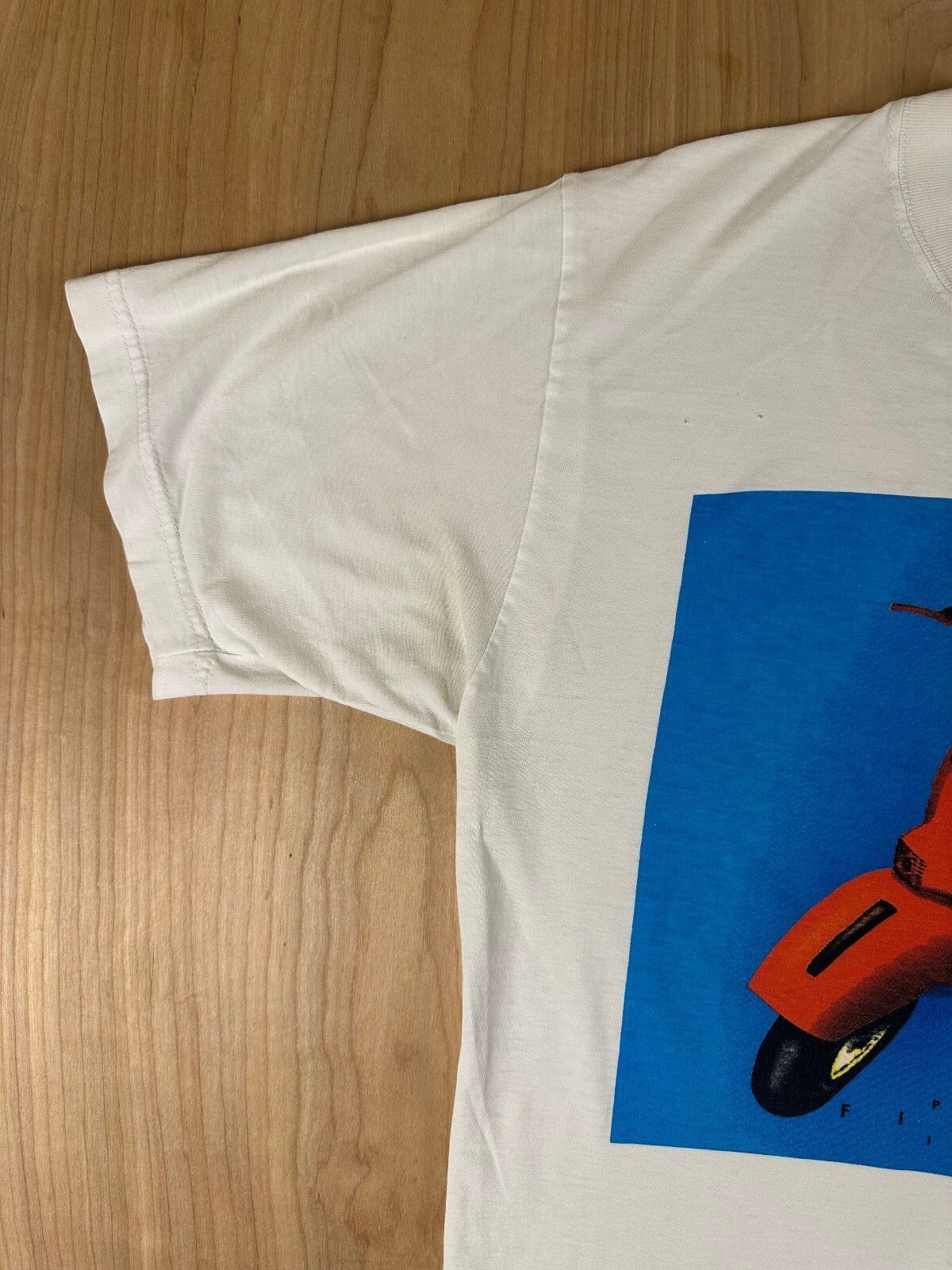 Vintage 80s Firenze Itallia tshirt medium scooter vespa italy pop art