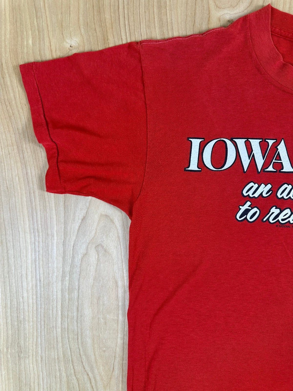 Vintage 80s Iowa City an alternative to reality tshirt Single Stitch made in usa