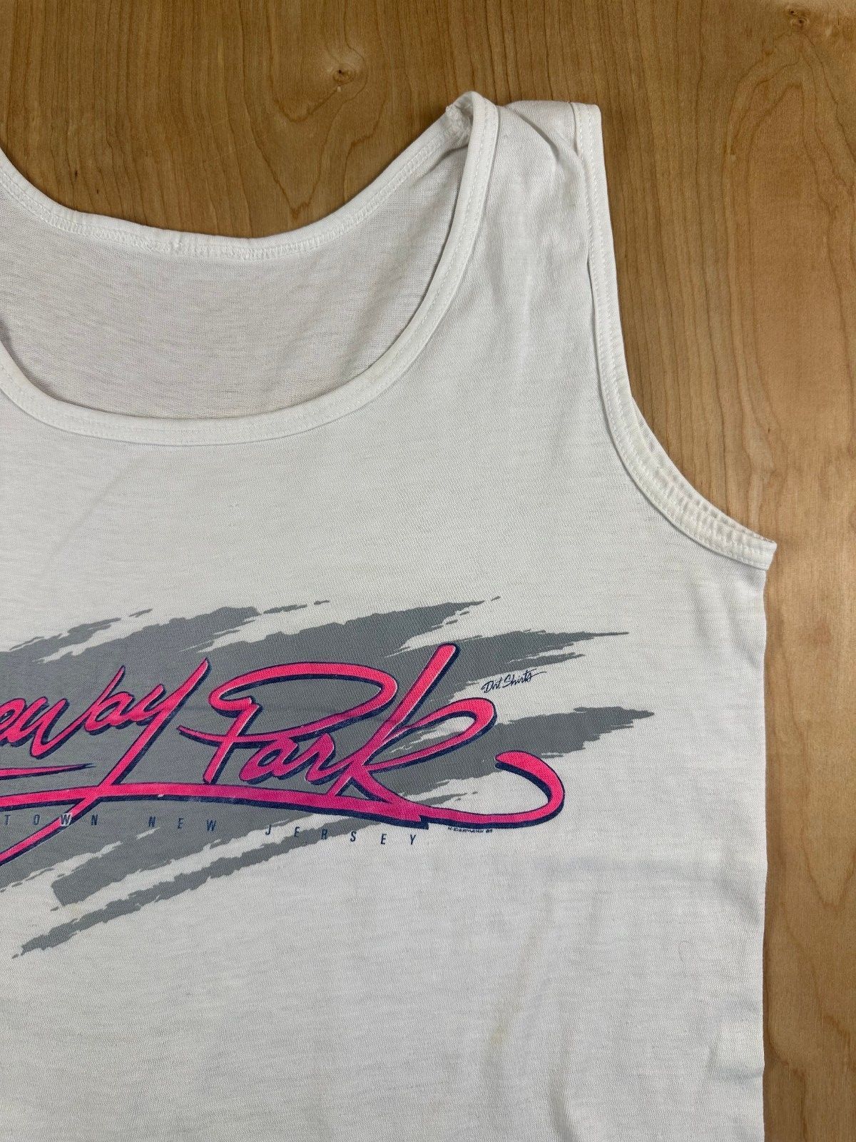 Vintage 80s Raceway Park tank top Single Stitch medium englishtown nj dirt shirt