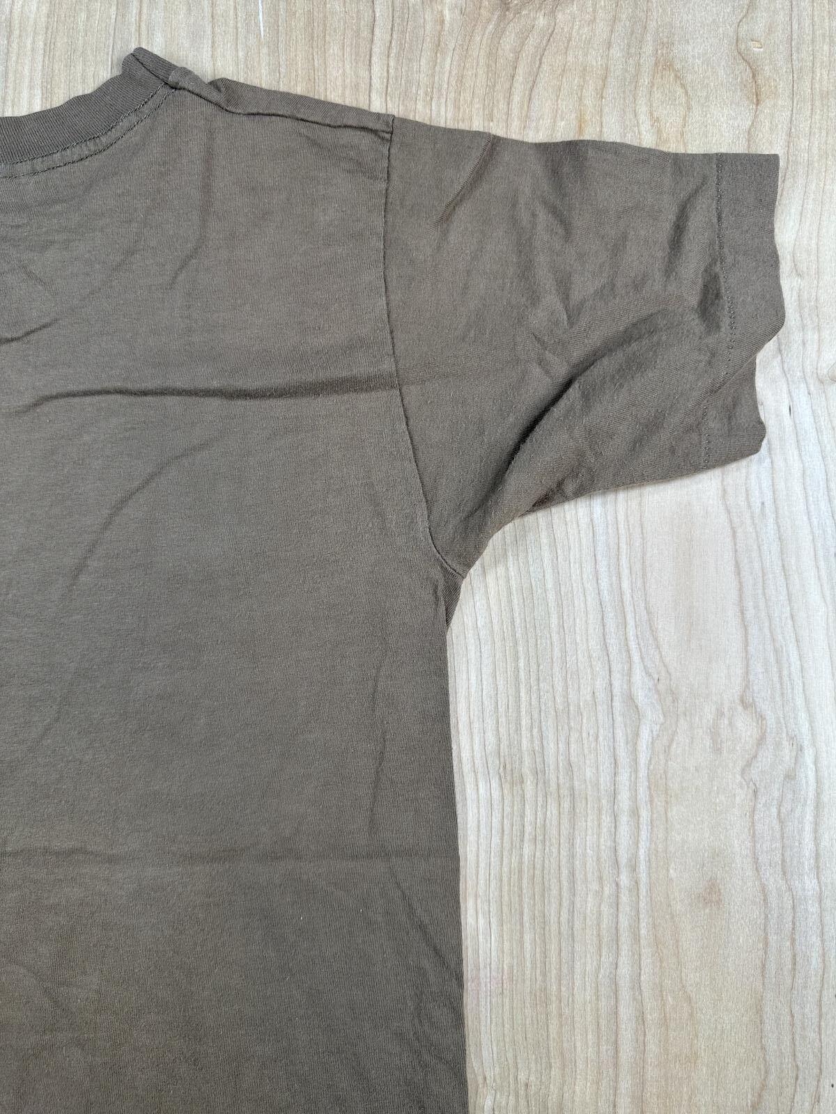 Vintage 90s Fruit of the Loom tshirt Single Stitch small brown cotton made usa