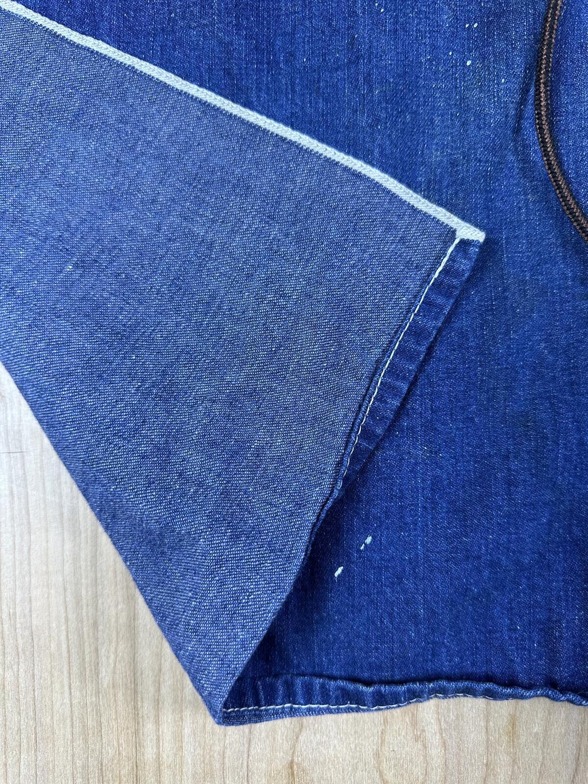 Vintage 70s Sears Apron blue denim workwear salvage union made usa durable rare