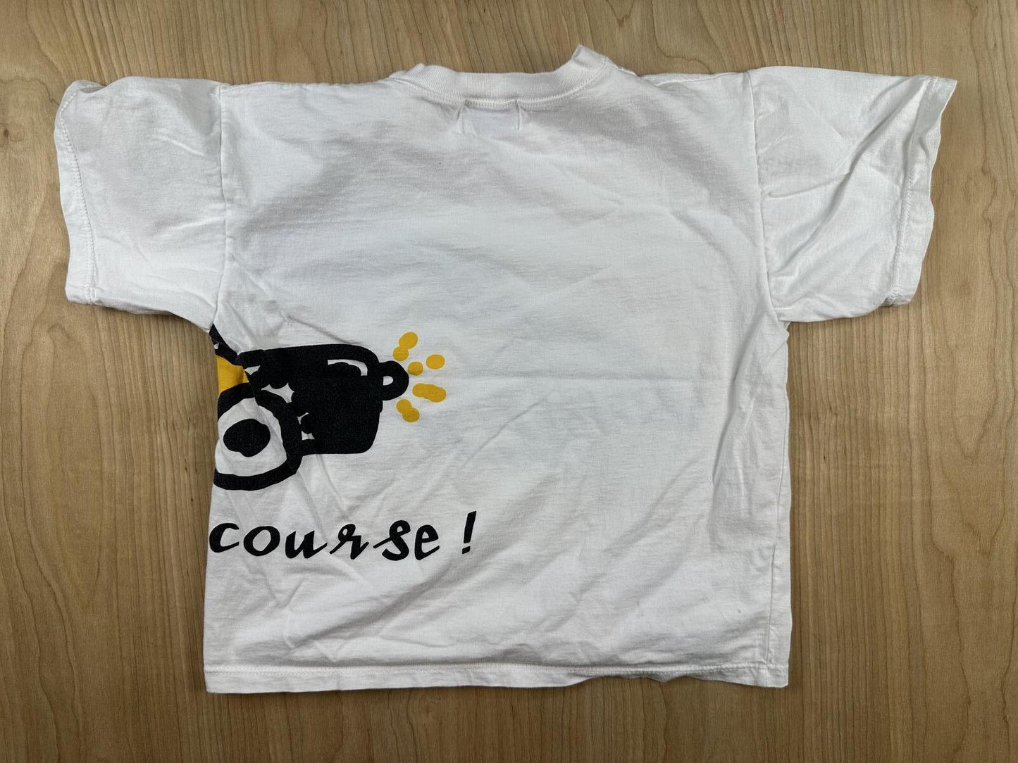 Vintage 90s Barcelona kids tshirt taxi made in spain cotton rare