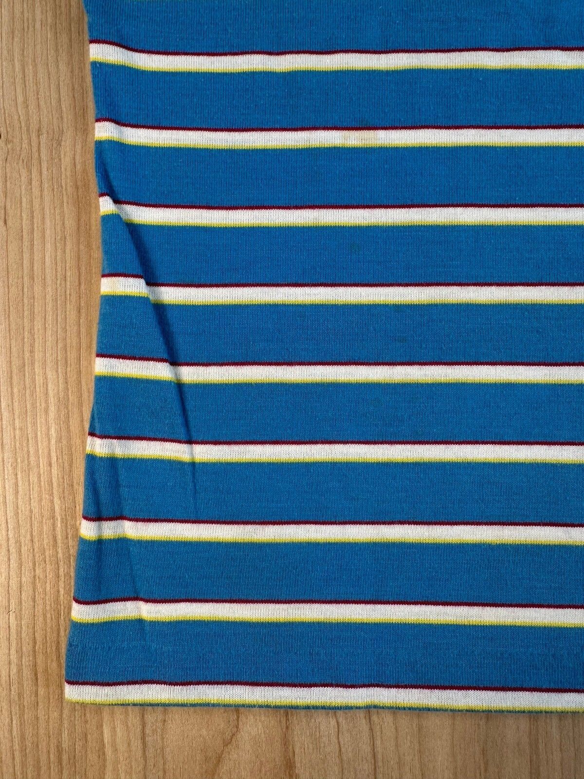 Vintage 70s Topsville Striped knit top small cap sleeve baby tee stretchy
