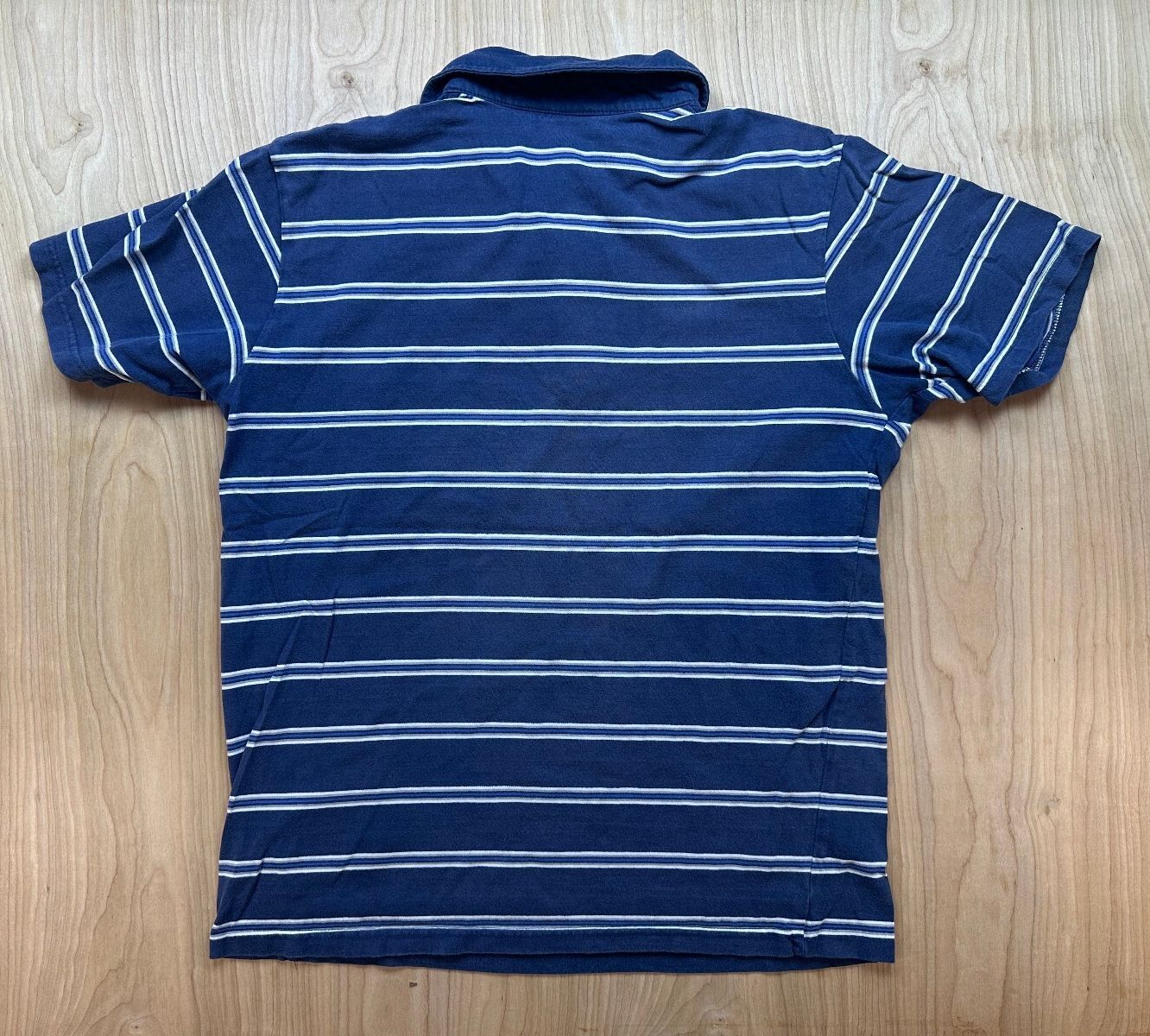 Vintage 80s OP Polo shirt Striped medium 100% cotton preppy