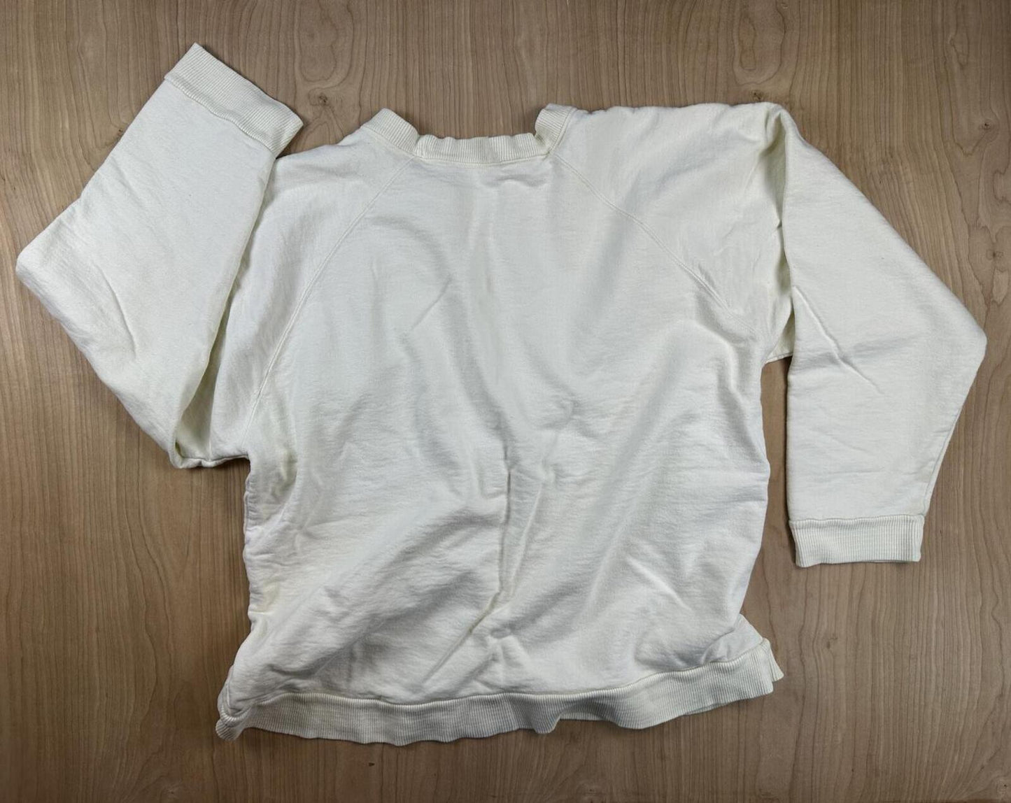 Vinage 80s Universitat Munchen Sweatshirt cotton club small cream thick germany