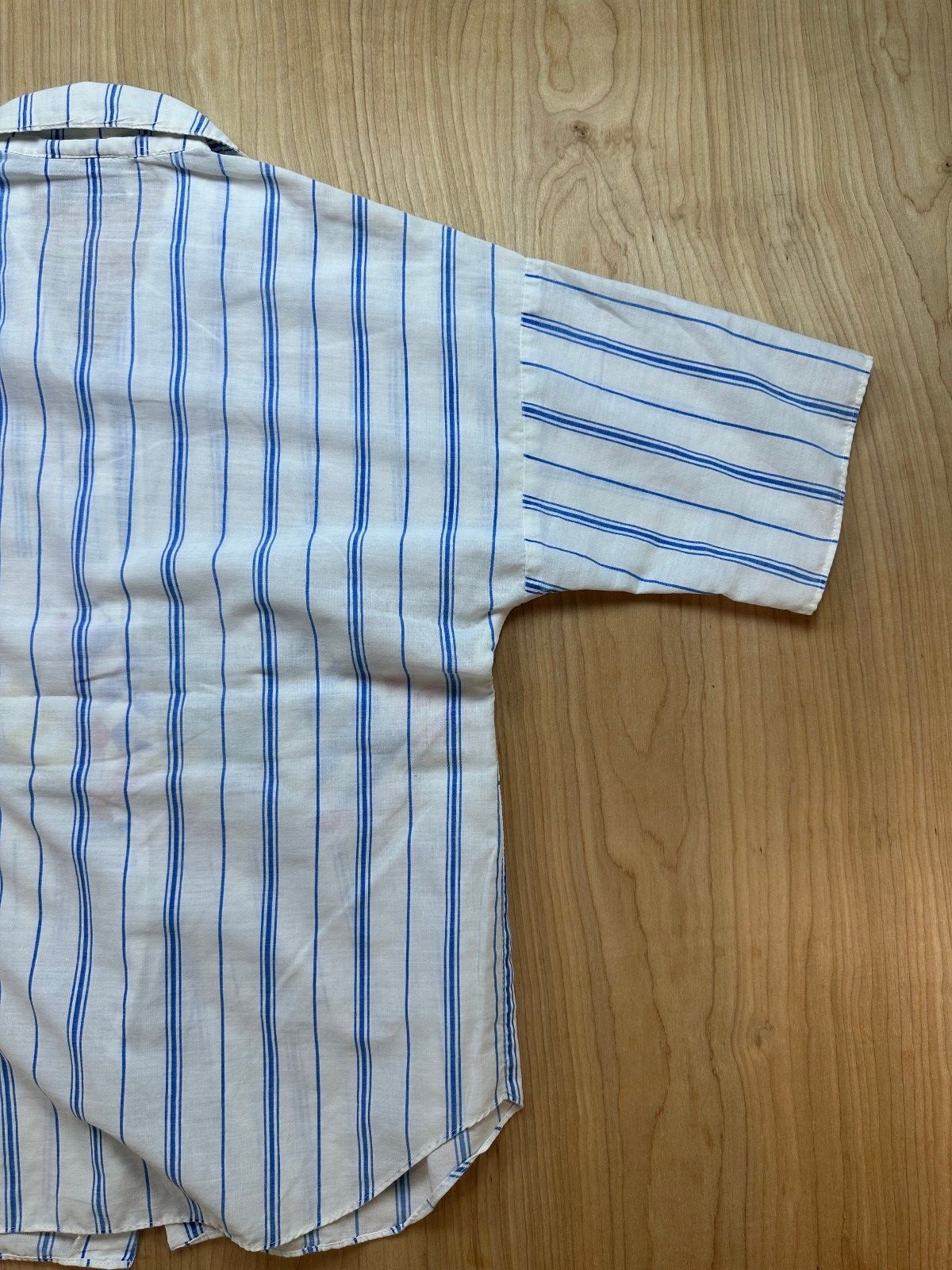Vintage 80s California Connection button up medium striped boat sailing nautical