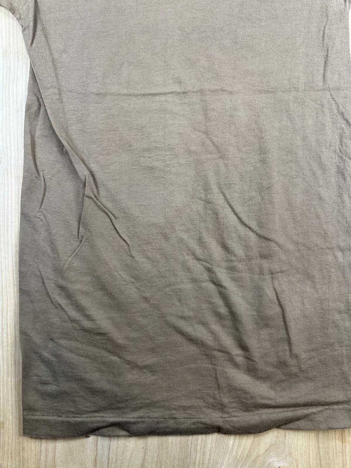 Vintage 90s Fruit of the Loom tshirt Single Stitch small brown cotton made usa