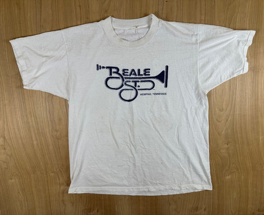 Vintage 90s Beale St. Memphis Tennessee tshirt blues music medium cotton