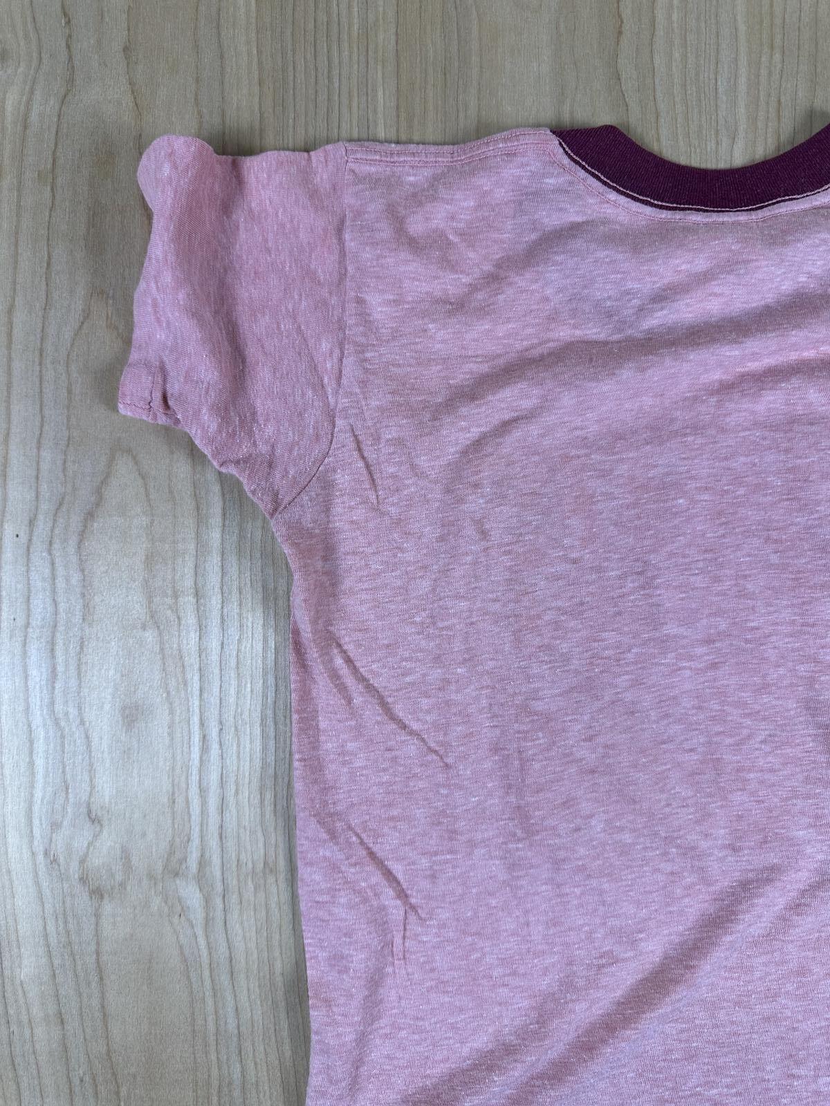 Vintage 70s I'm His Because He Deserves The Finest tshirt single stitch ringer