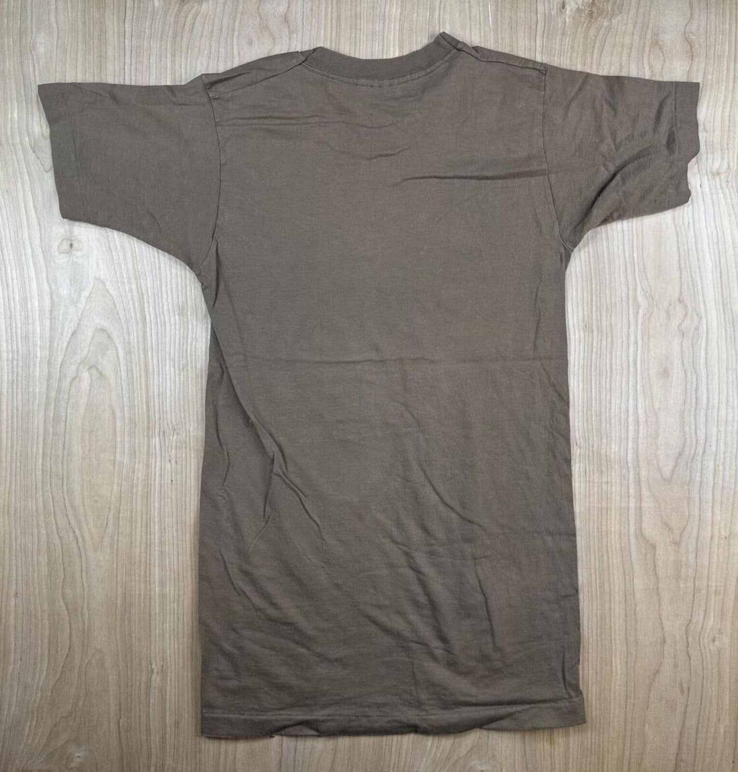 Vintage 90s Fruit of the Loom tshirt Single Stitch small brown cotton made usa