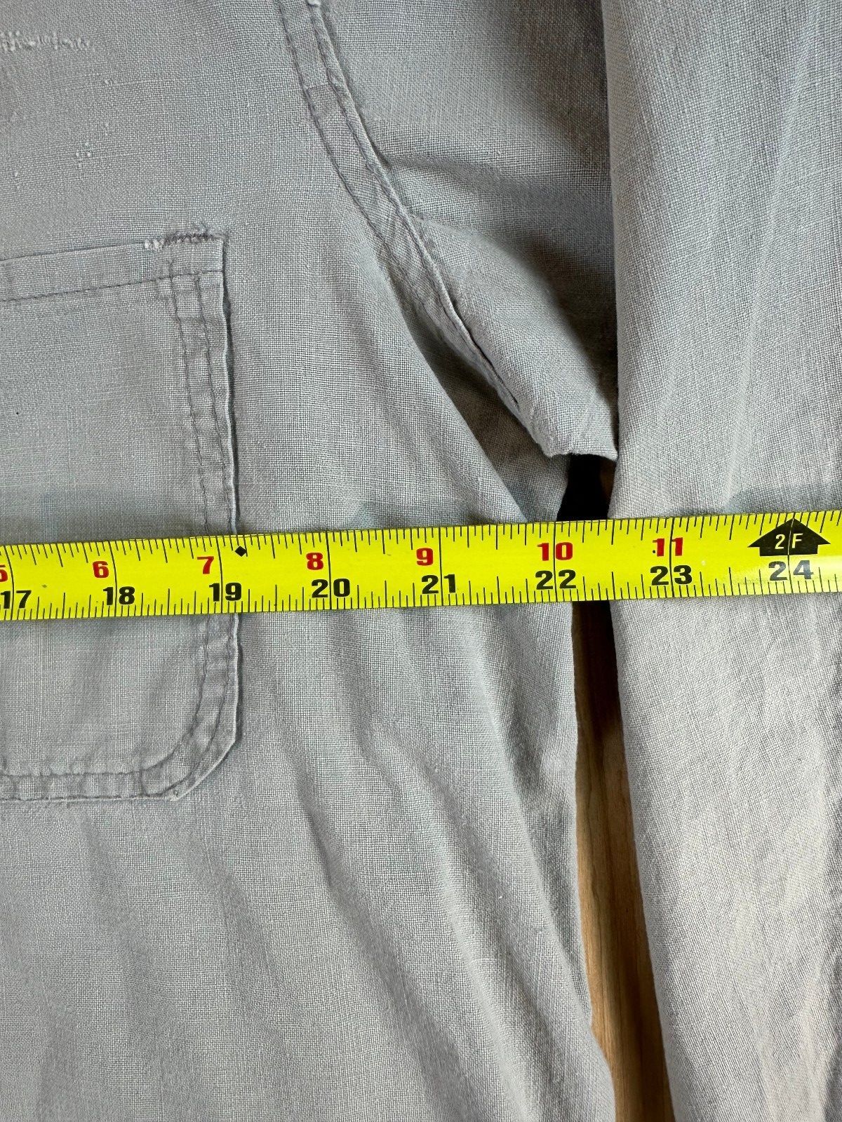 Vintage 70s Chore Jacket large cotton gray workwear shirt jacket barn coat