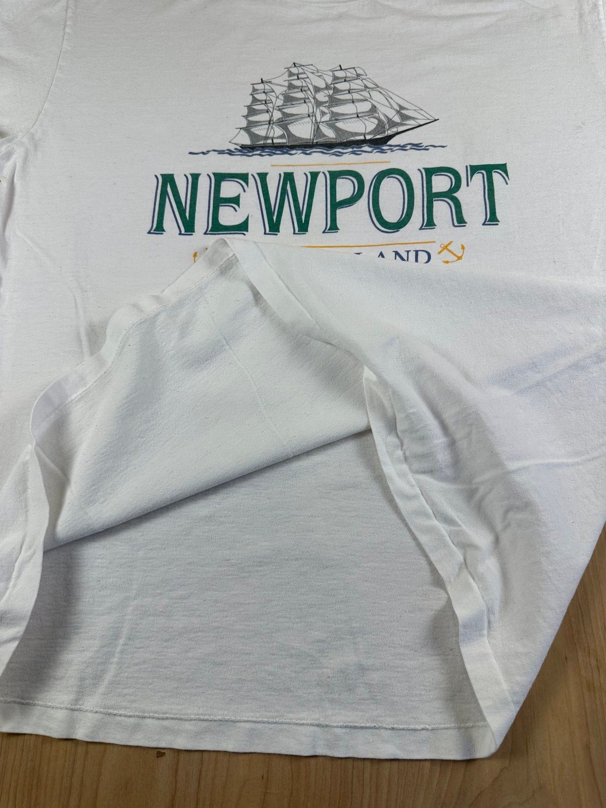 Vintage 80s Newport Rhode Island tshirt Single Stitch ship nautical boat ocean