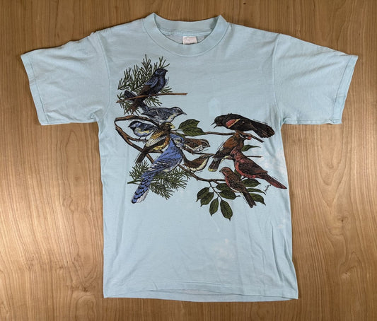 Vintage 80s Bird illustration tshirt Single Stitch medium made in usa nature