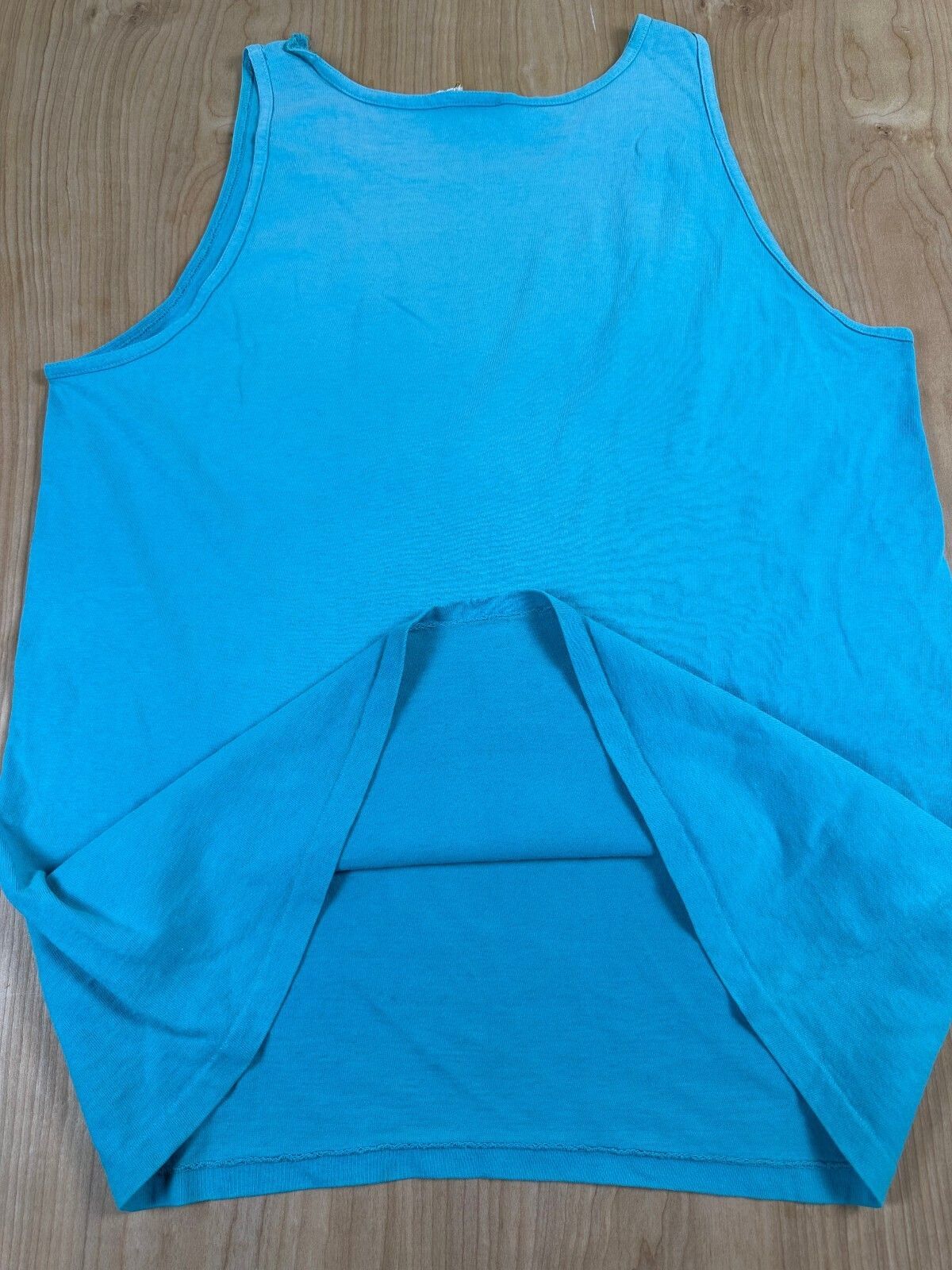 Vintage 80s Florida tank top medium dolphins green blue shells beach summer