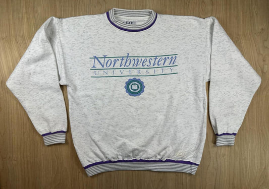 Vintage 90s Northwestern University Gear for Sports sweatshirt medium ringer