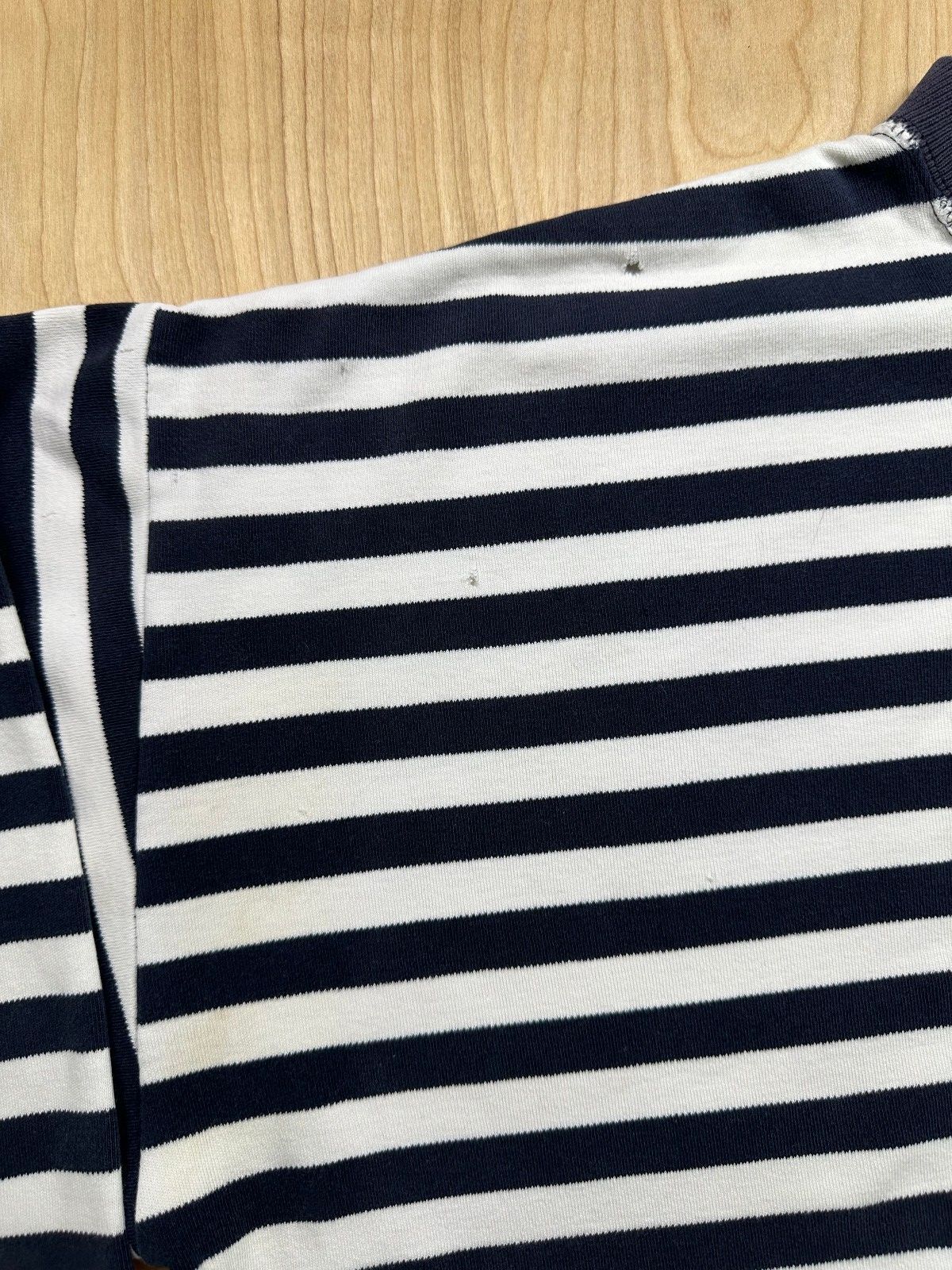 Vintage 80s Regatta Sport Striped knit sweater cotton shredded preppy sailor