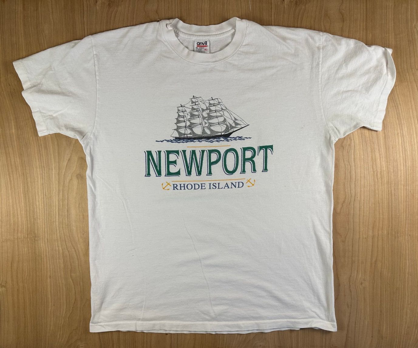Vintage 80s Newport Rhode Island tshirt Single Stitch ship nautical boat ocean