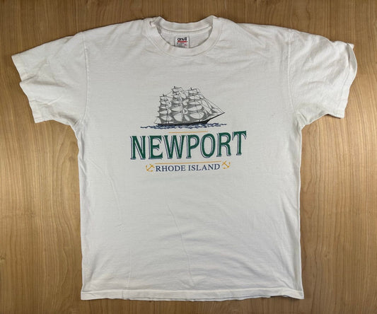 Vintage 80s Newport Rhode Island tshirt Single Stitch ship nautical boat ocean