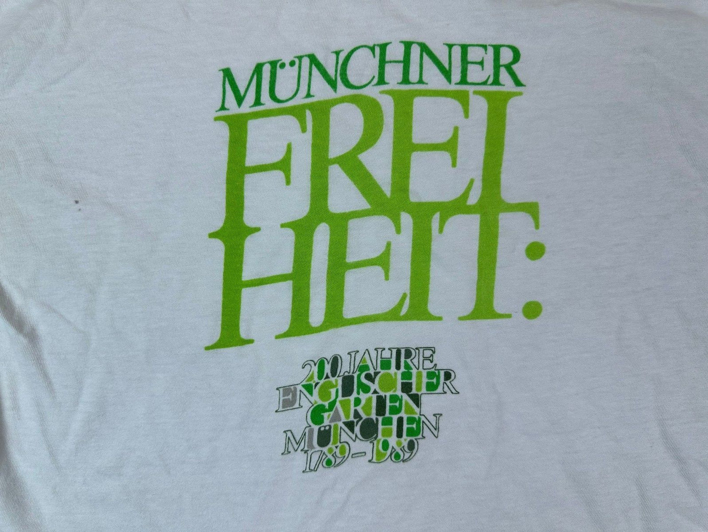 Vintage 80s Munchner Freiheit tshirt Englischer Garten Munchen Germany garden