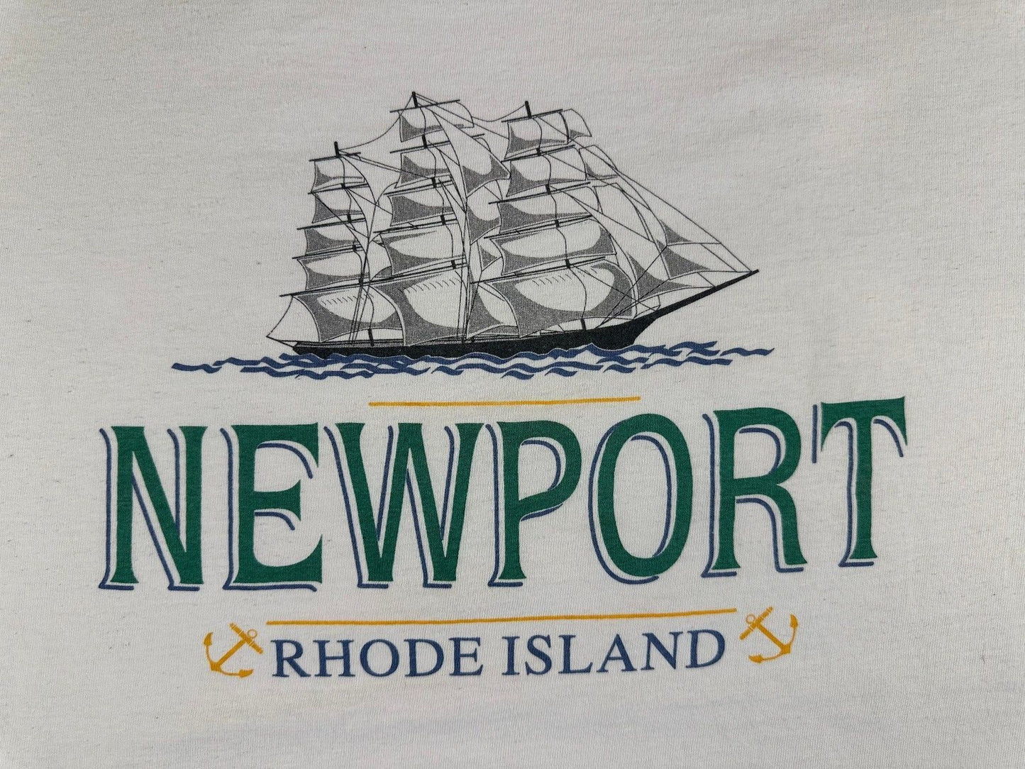 Vintage 80s Newport Rhode Island tshirt Single Stitch ship nautical boat ocean