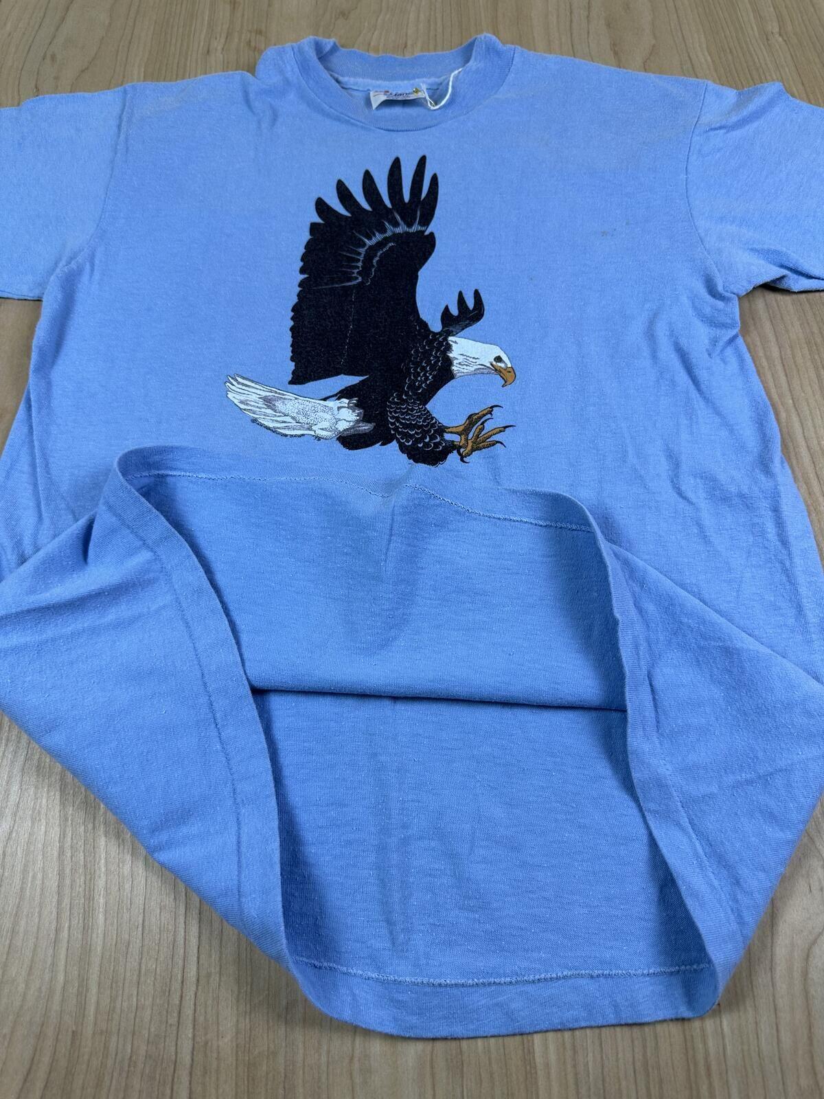 Vintage 80s Hanes Beefy T Eagle Single Stitch tshirt eagle bird cotton made usa