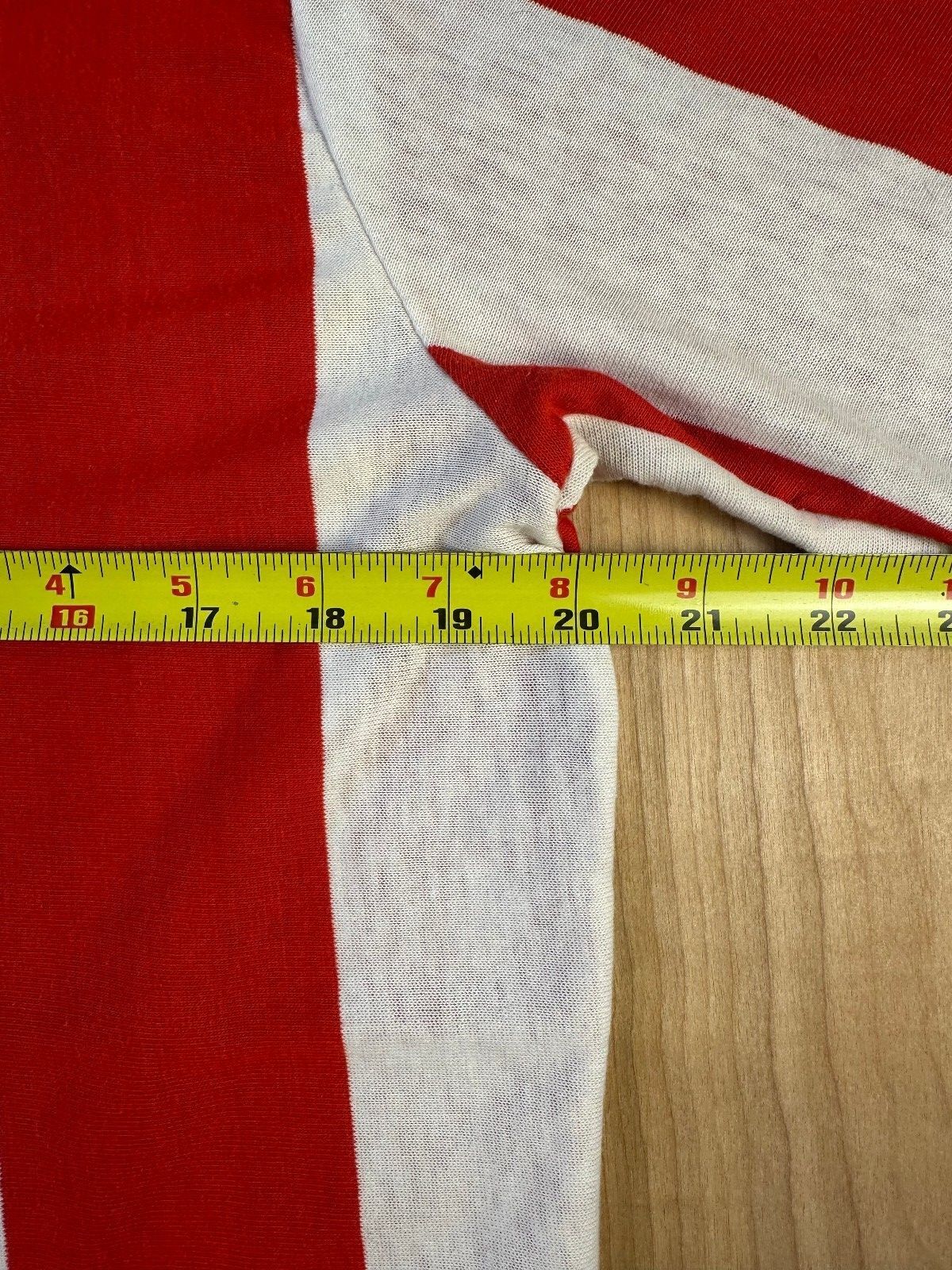 Vintage 80s Print Ons Striped Polo large made in usa broad stripe large athletic