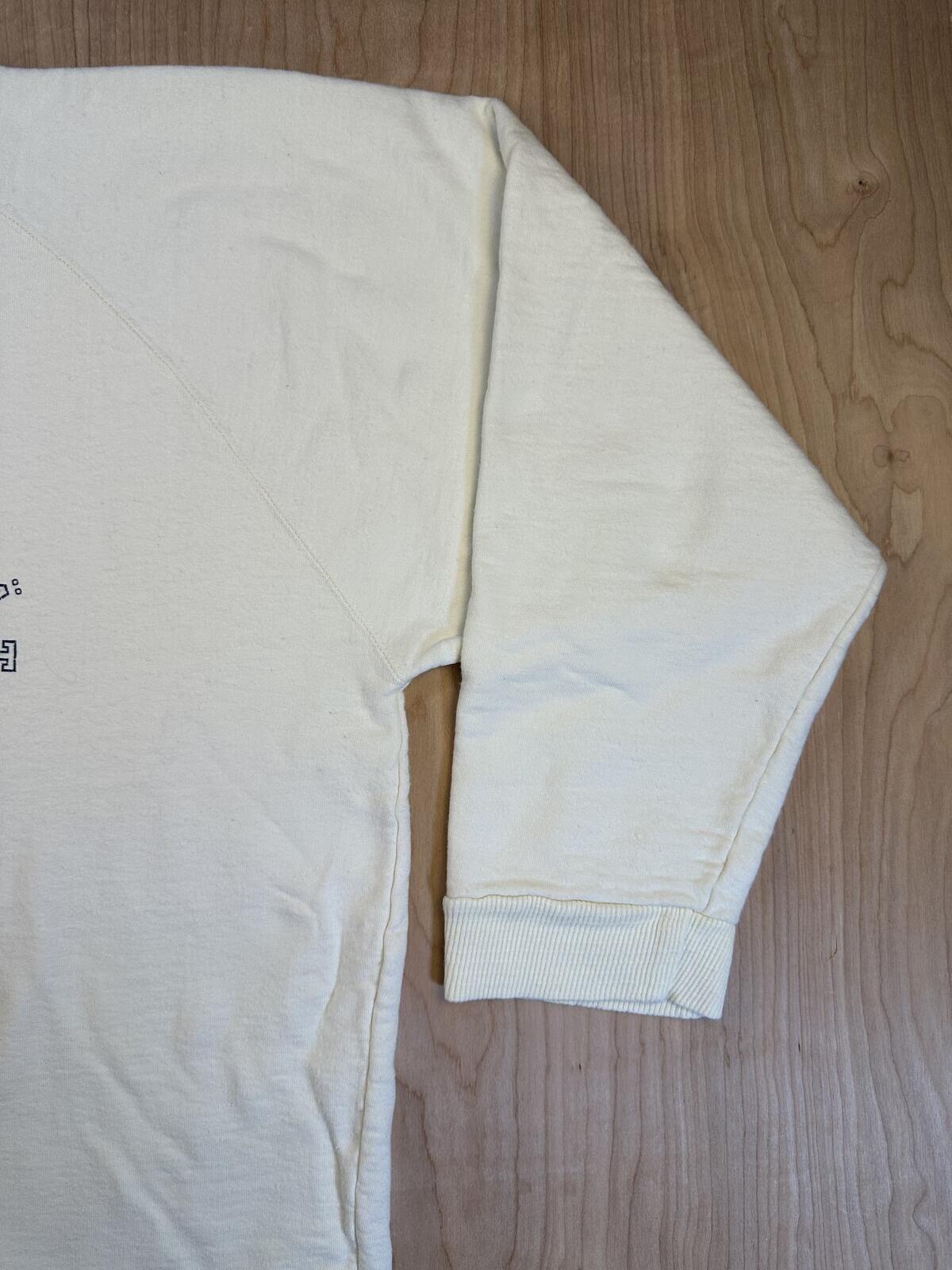 Vinage 80s Universitat Munchen Sweatshirt cotton club small cream thick germany