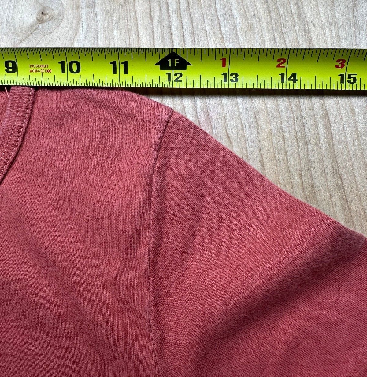 Vintage 80s Jones knit top medium crewneck baby t short sleeve dusty rose basic