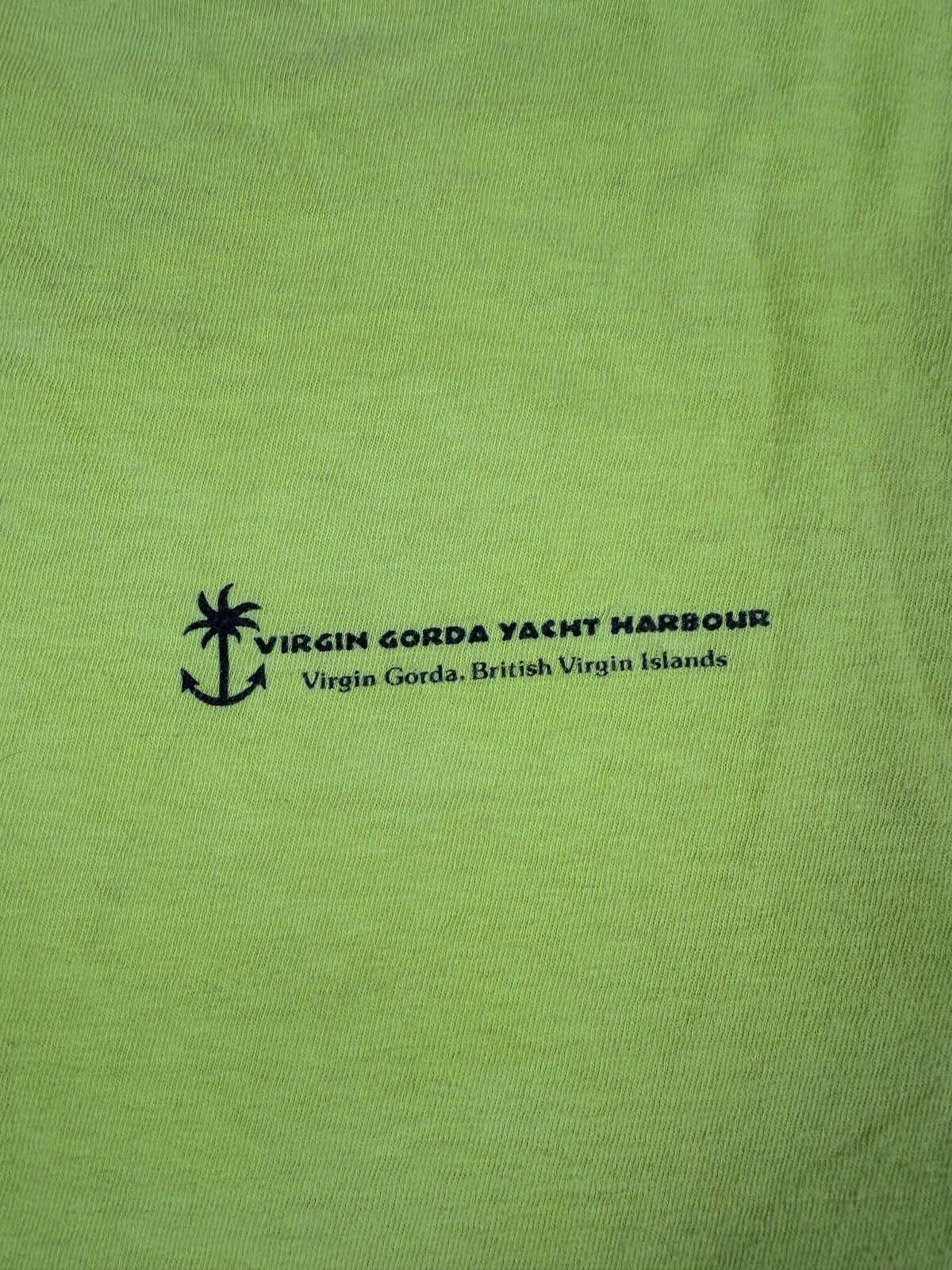 Vintage 80s Virgin Gorda British Virgin Islands single stitch crop top cotton
