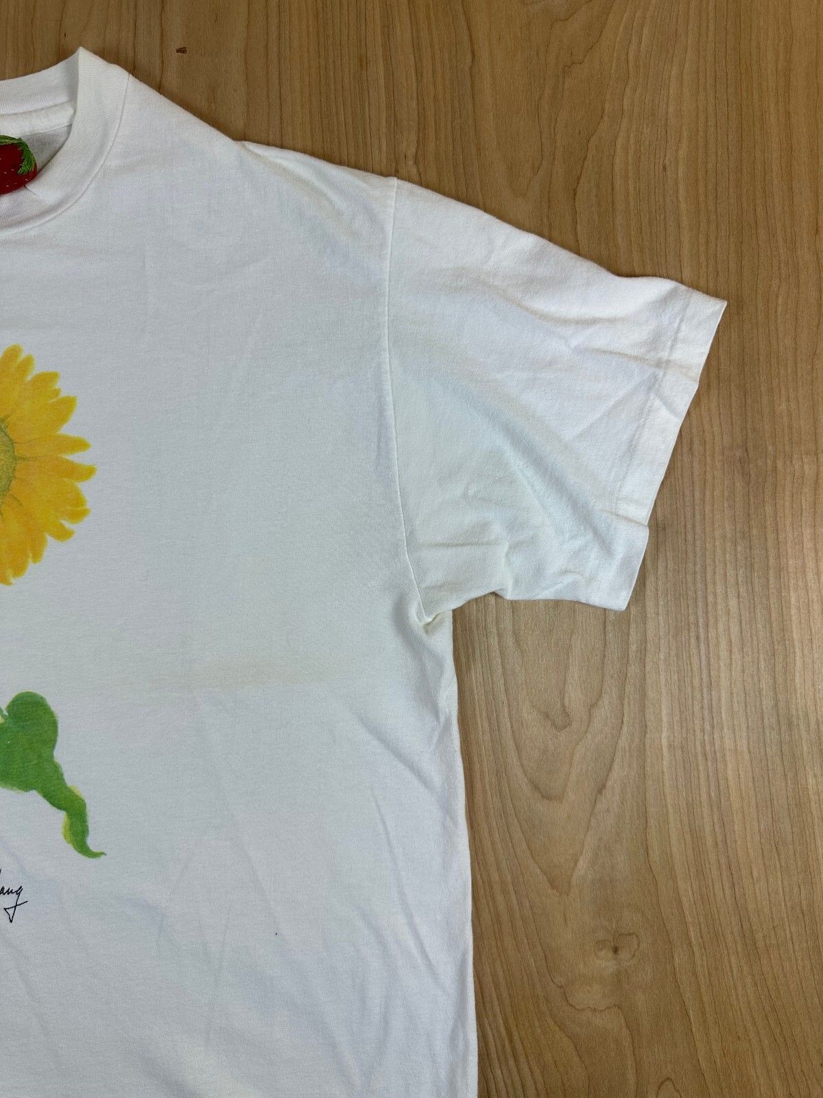 Vintage 80s Sunflower tshirt Single Stitch Hanes Beefy t art flowers jung chang