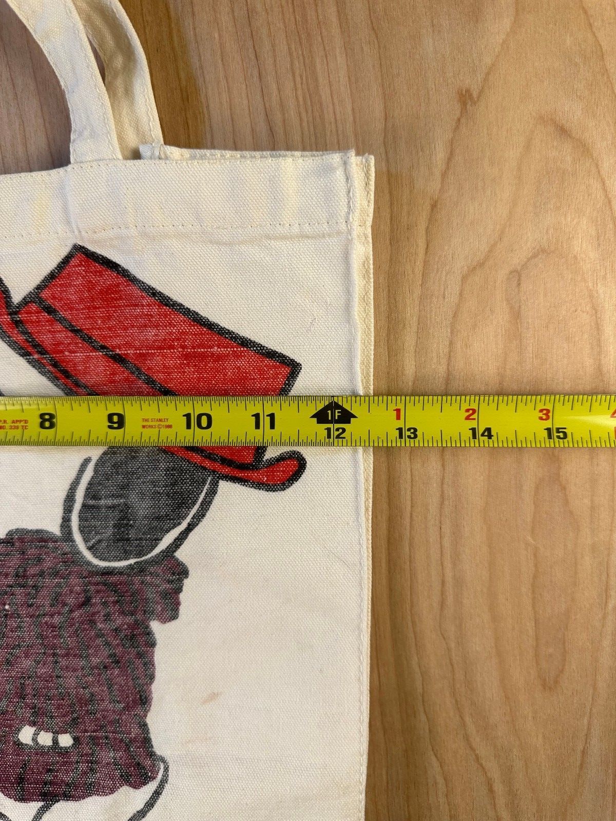 Vintage 70s Snoopy Rah Tote bag peanuts 100% cotton cartoon shoulder bag canvas