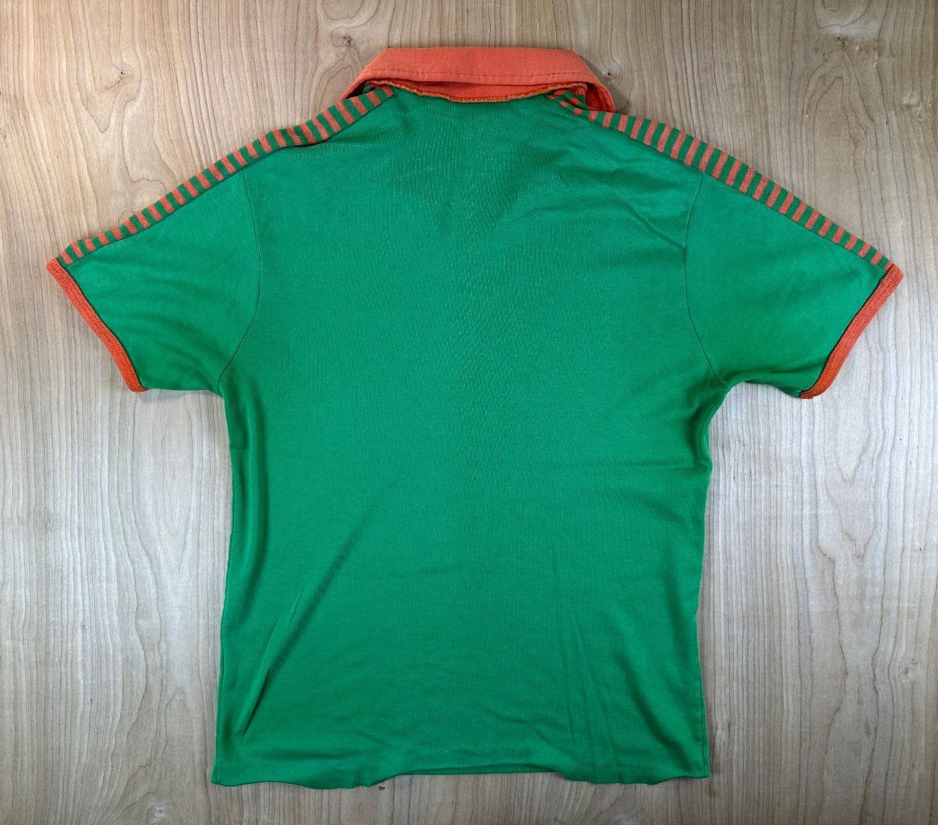 Vintage 70s Sears Kings Road Polo athletic striped contrasting binding collar
