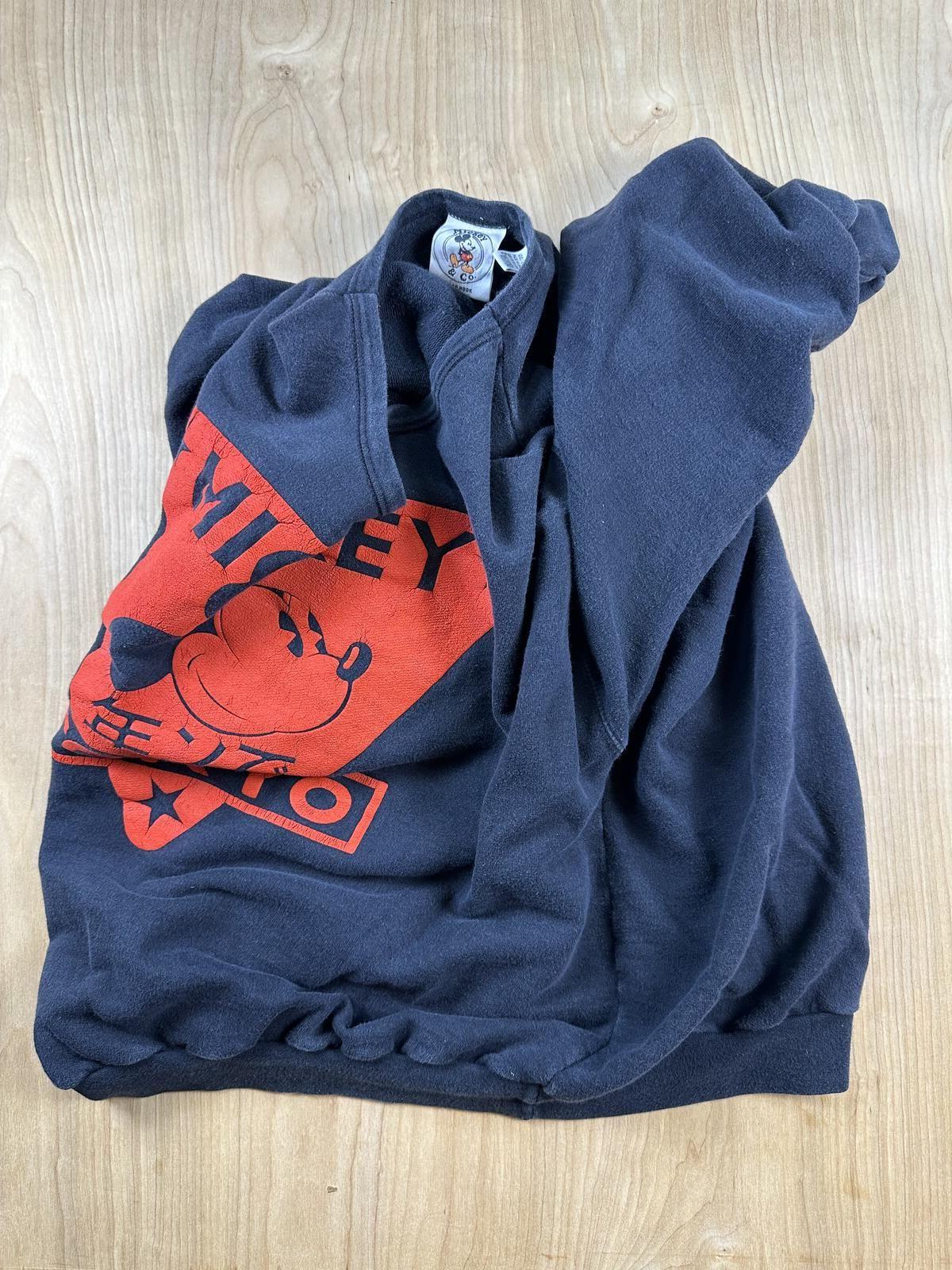 Vintage 80s Mickey Tokyo Sweatshirt Jg Hook cotton Large soft japan boxy