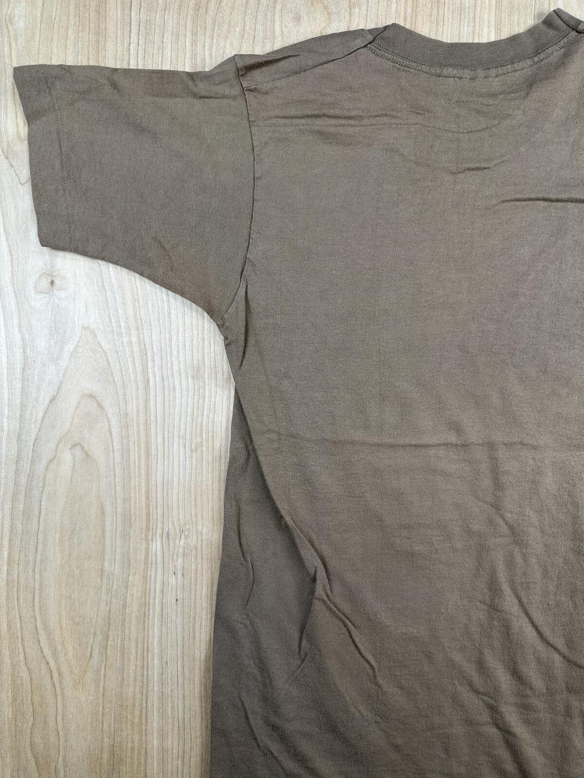 Vintage 90s Fruit of the Loom tshirt Single Stitch small brown cotton made usa