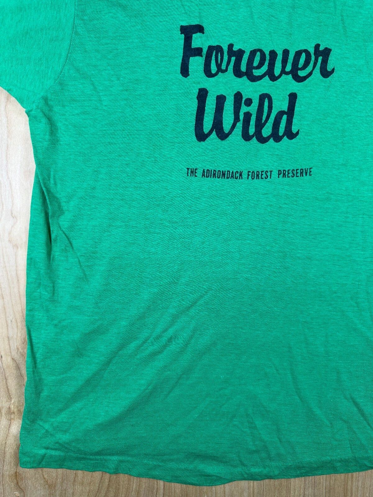 Vintage 80s Forever Wild Adirondack Forest Preserve tshirt Single Stitch nature