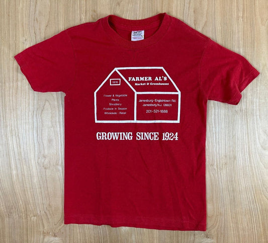 Vintage 70s Farmer Al's Market tshirt Single Stitch Jamesburg nj farm soft worn