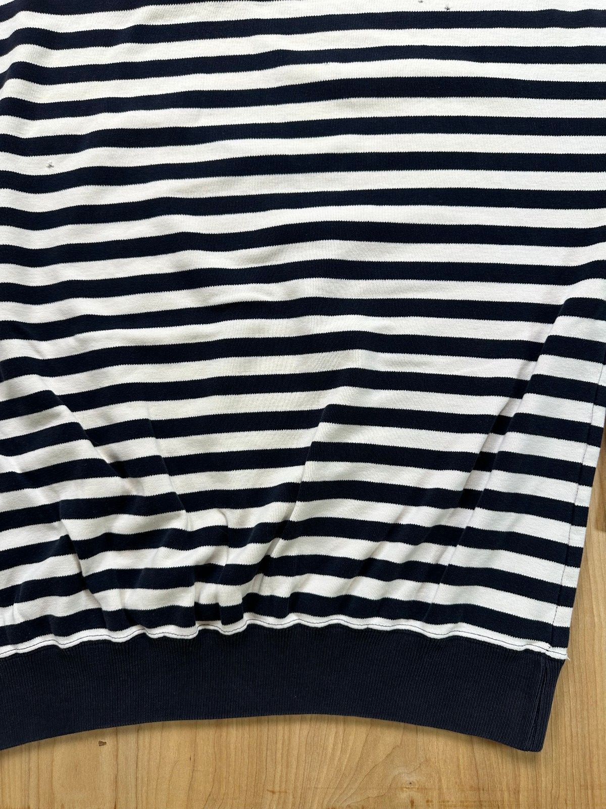 Vintage 80s Regatta Sport Striped knit sweater cotton shredded preppy sailor